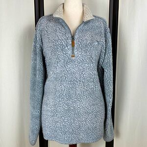 Southern Shirt Sherpa Quarter Zip Pullover Size L